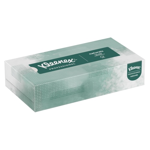 Kleenex® Professional Naturals Flat Box 2-Ply Facial Tissue 125 Sheets / 48 Box